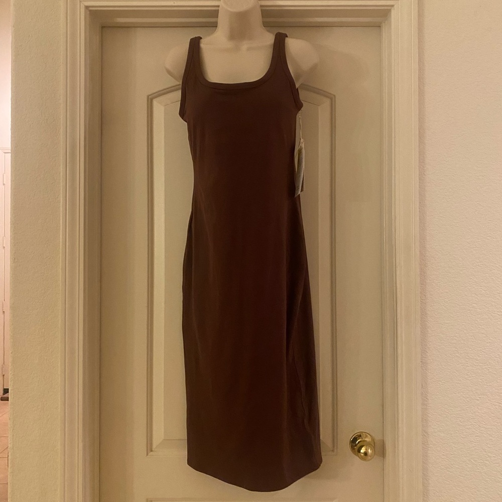 Vuori Halo Essential Dress | Color Chestnut Heather